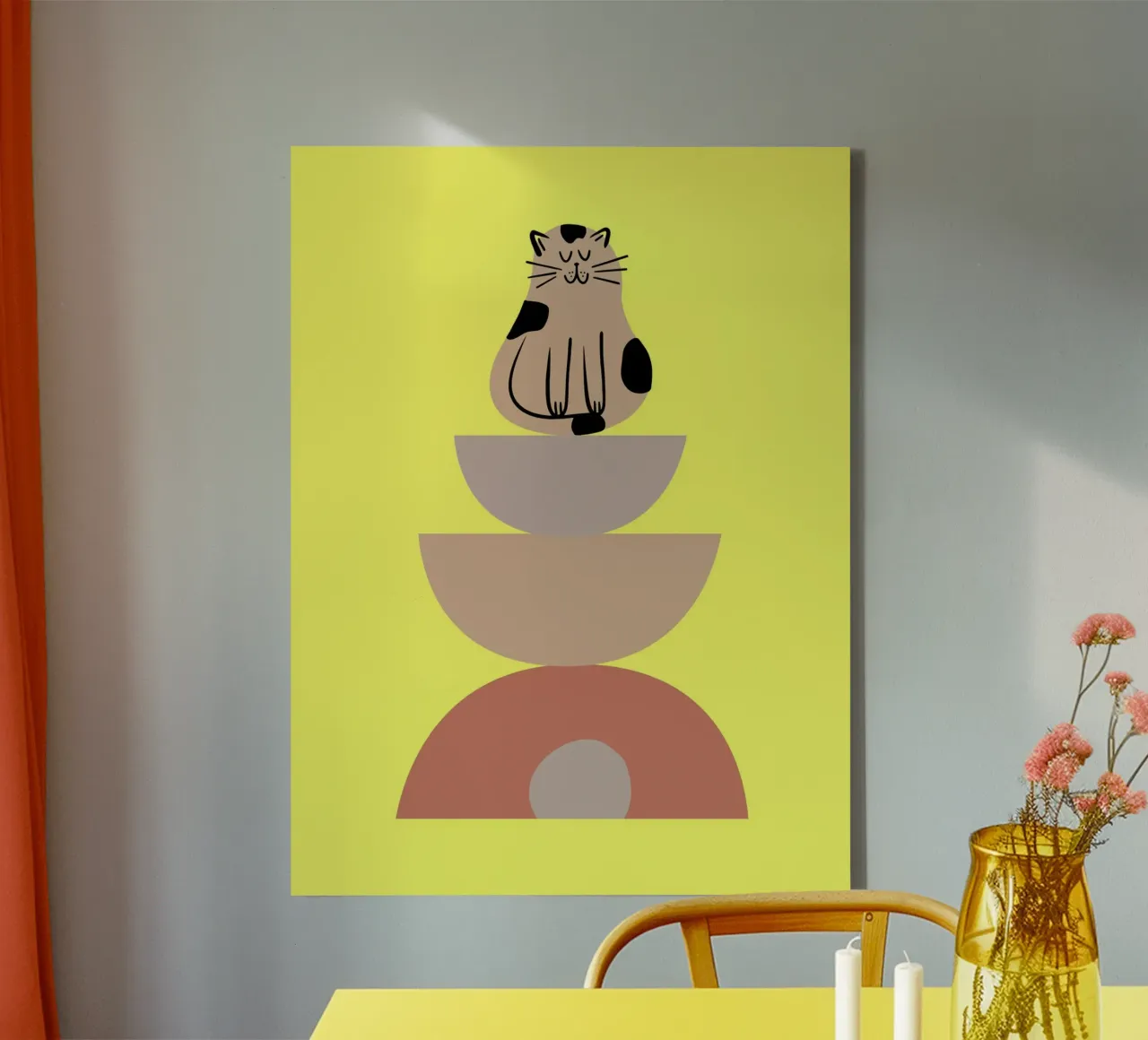 Silly Cat tela con Cornice a cassetta da Dreamer10
