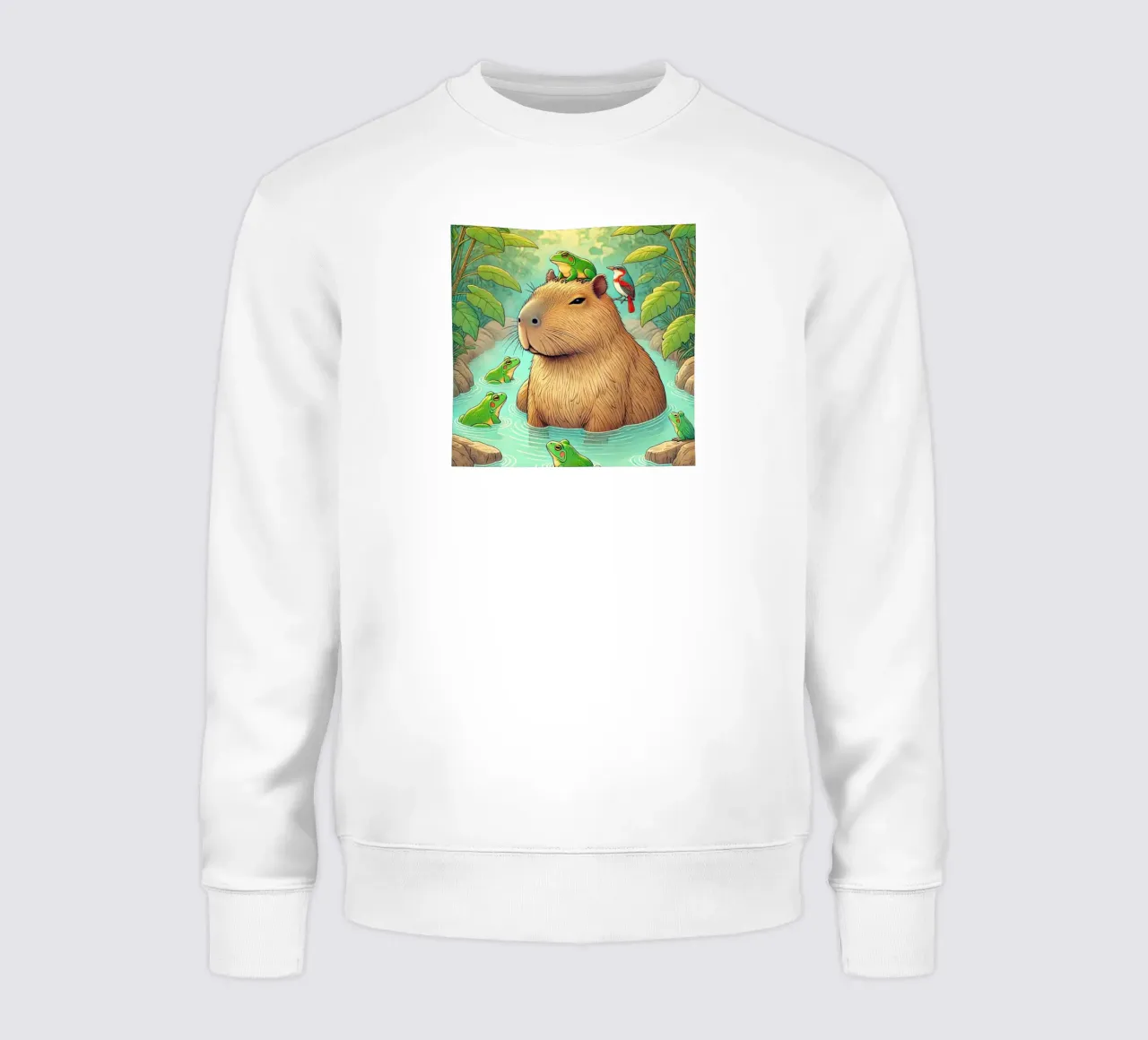 Capibara en vrienden sweatshirt van FluffyToons