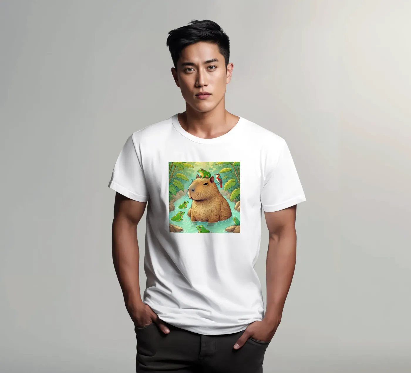 Capibara e amici t-shirt da FluffyToons