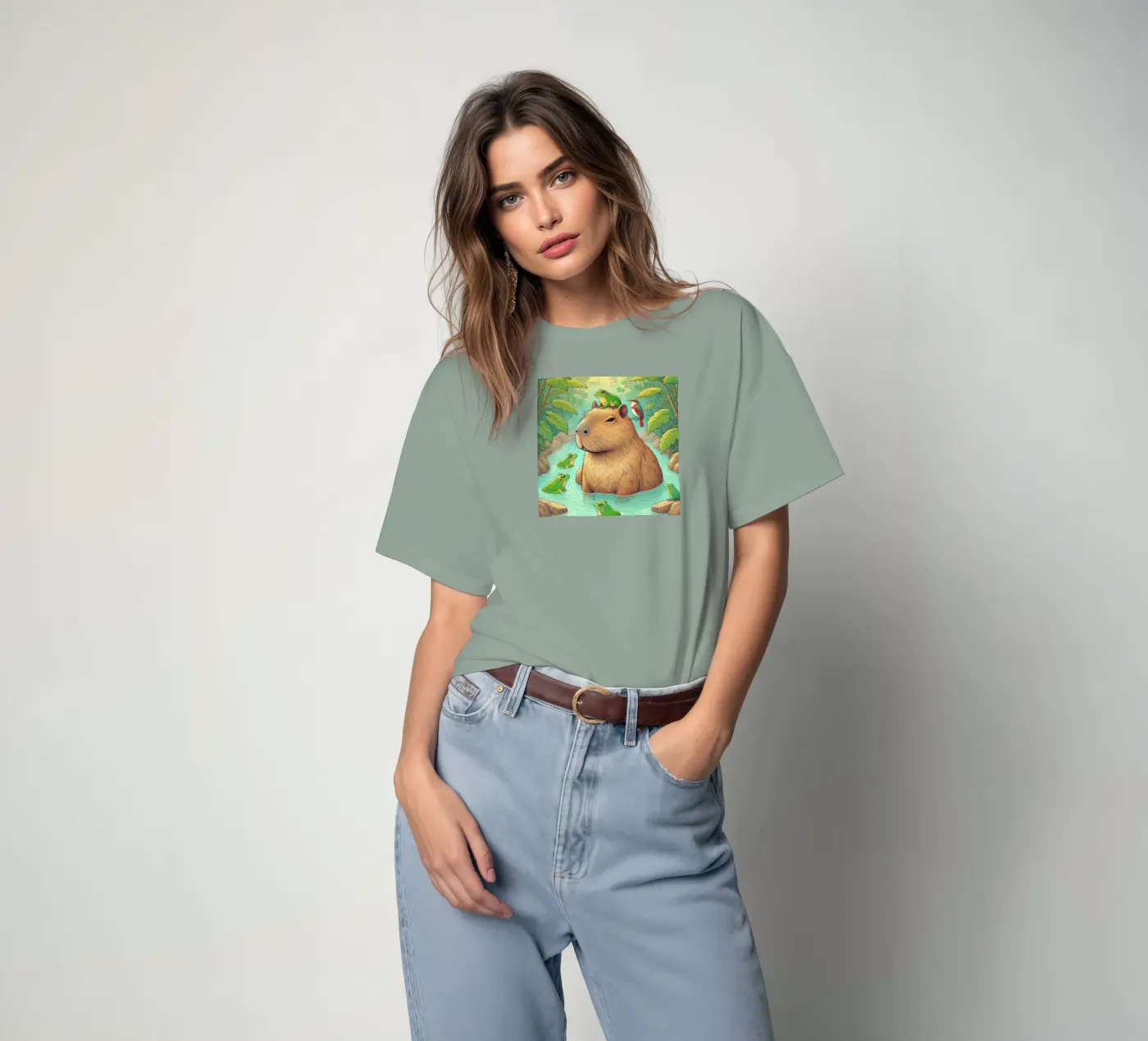 Capibara e amici t-shirt da FluffyToons