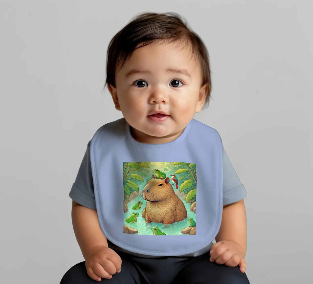 Capibara e amici bavaglino da FluffyToons