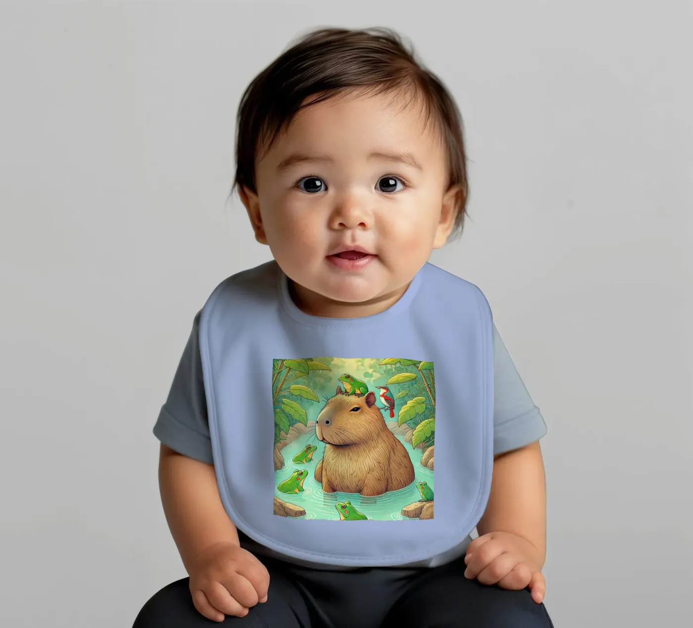 Capybara and Friends Babylätzchen von FluffyToons