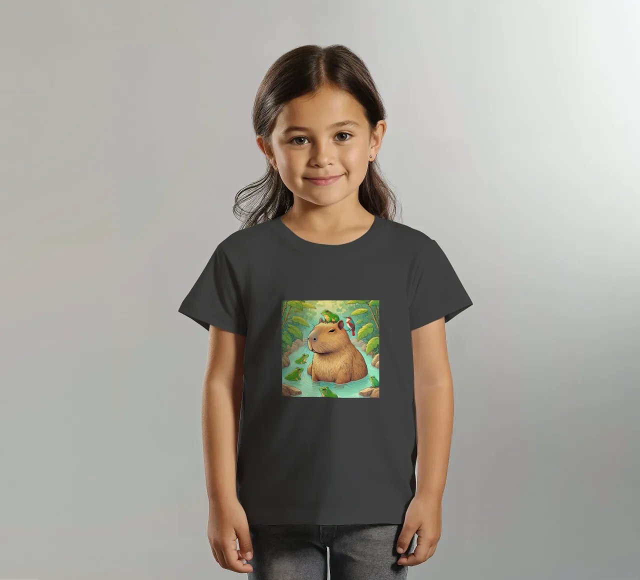 Capibara e amici t-shirt bambini da FluffyToons