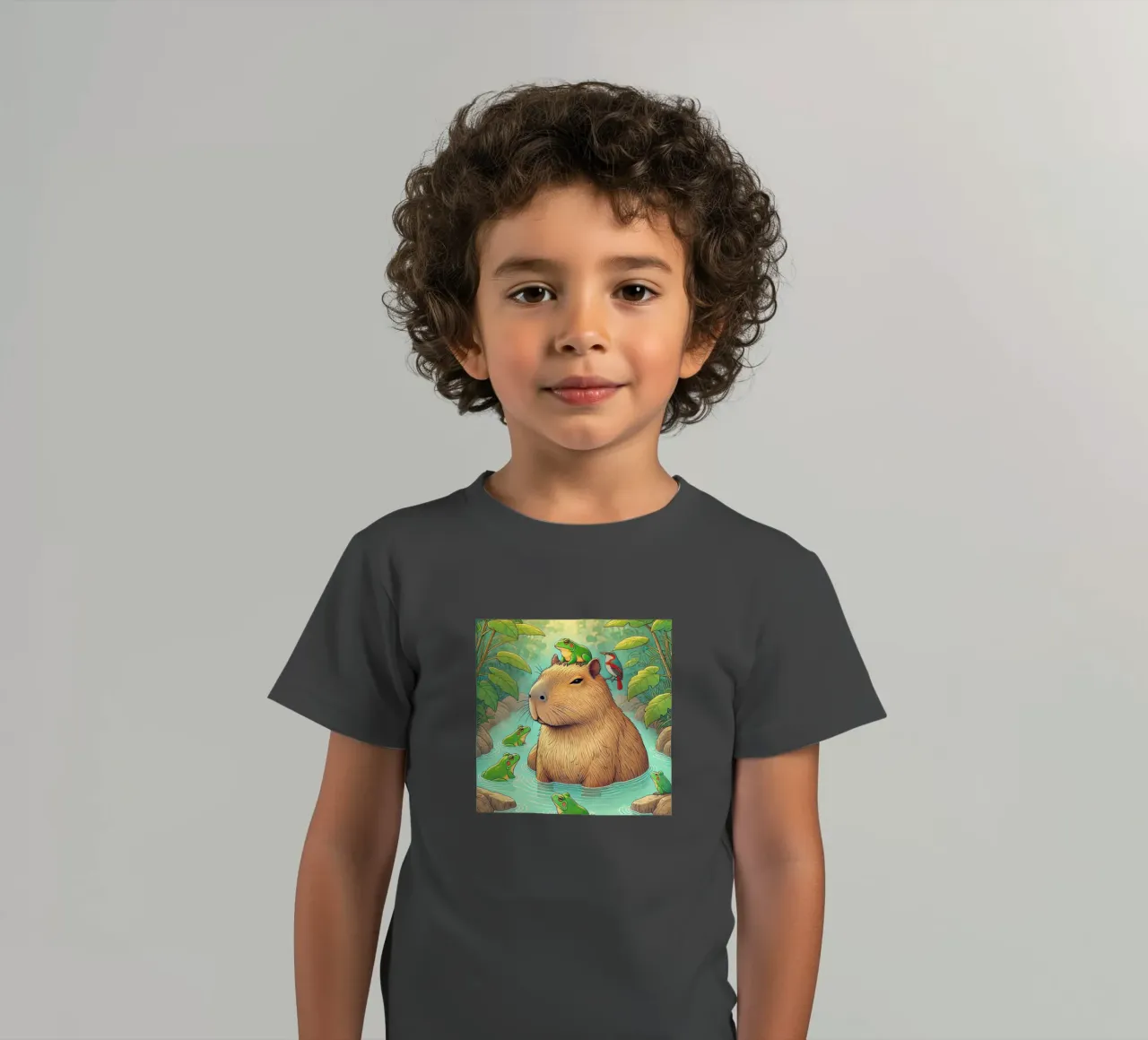 Capibara e amici t-shirt bambini da FluffyToons