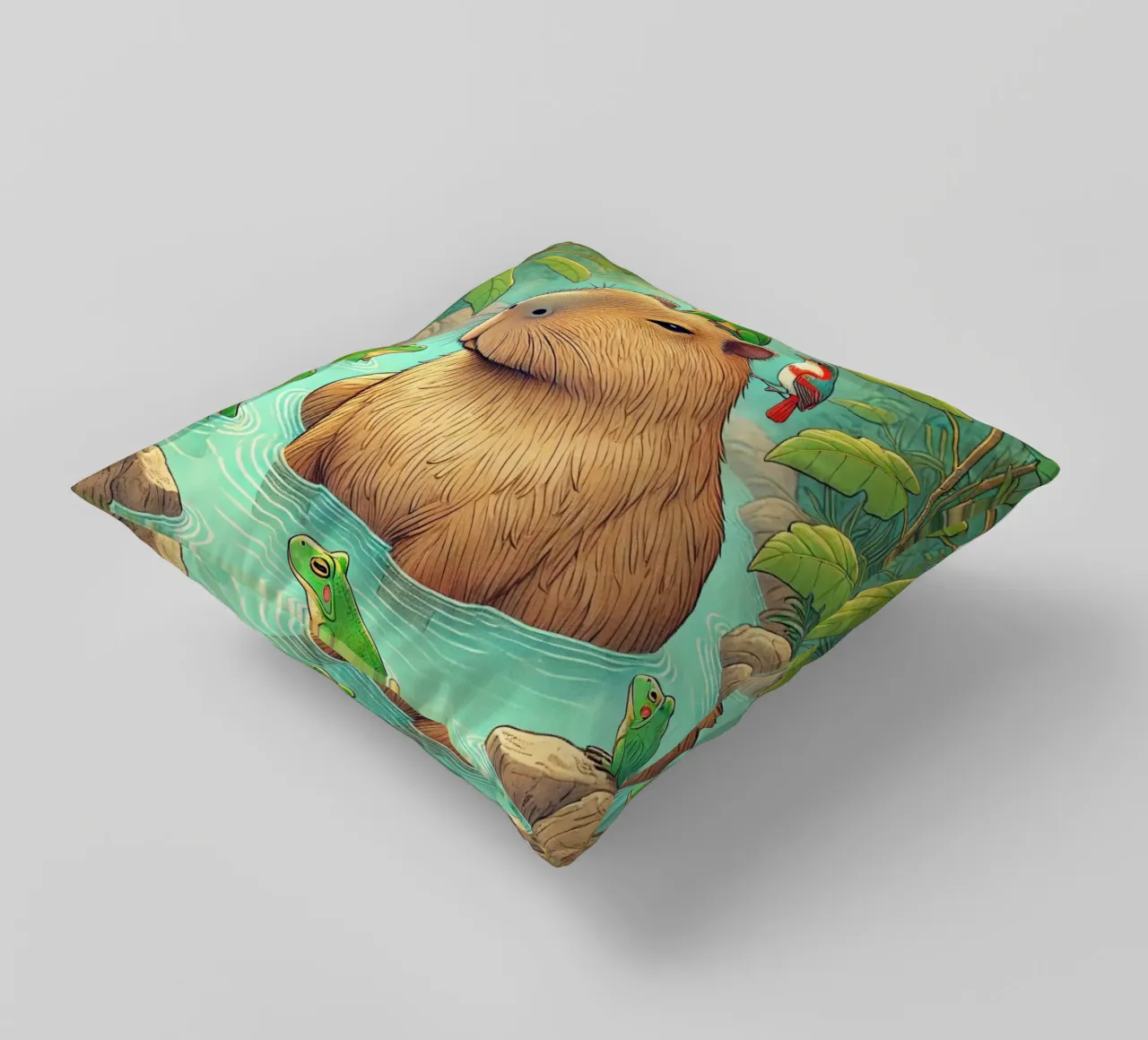 Capibara e amici cuscino da FluffyToons