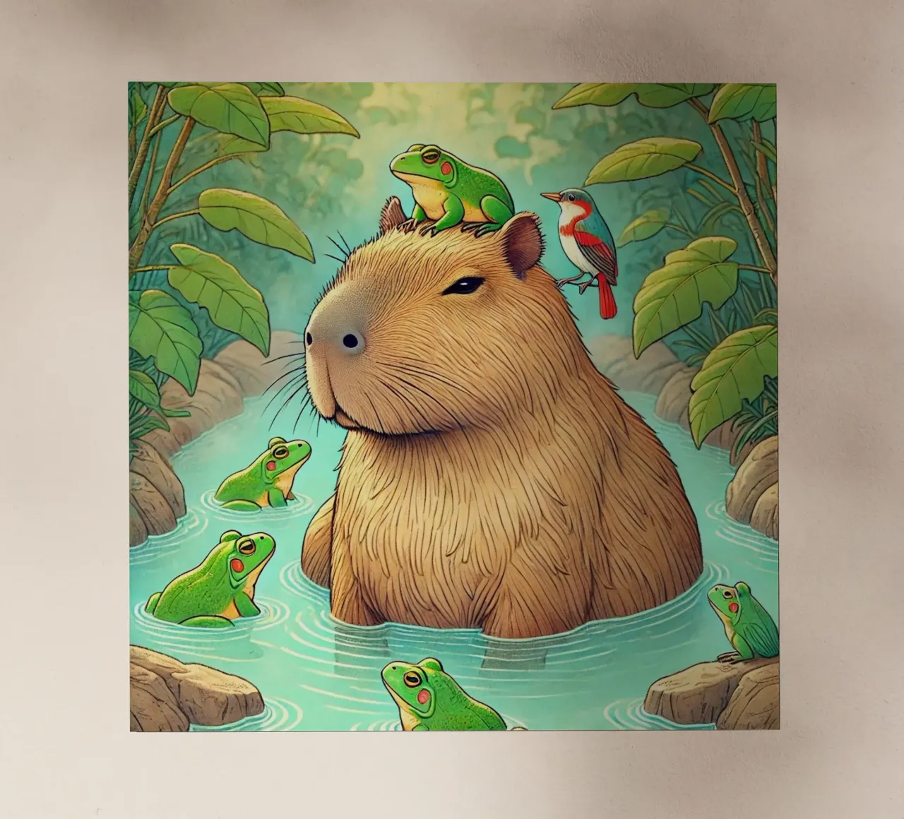 Capibara e amici pellicola backlit da FluffyToons