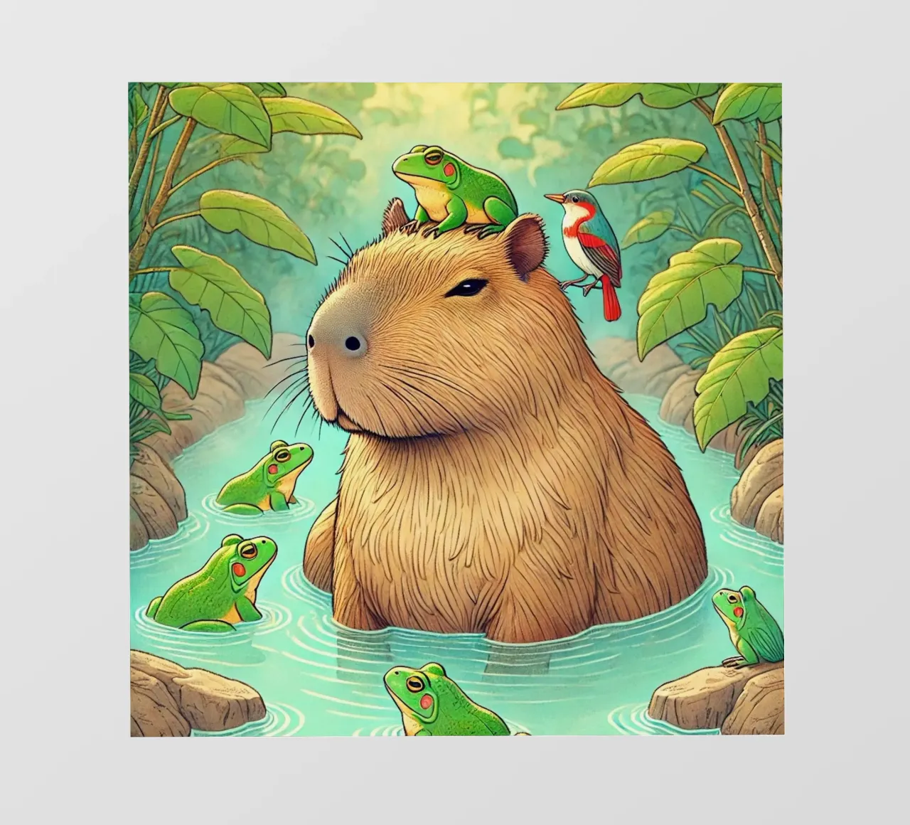 Capibara e amici pellicola backlit da FluffyToons