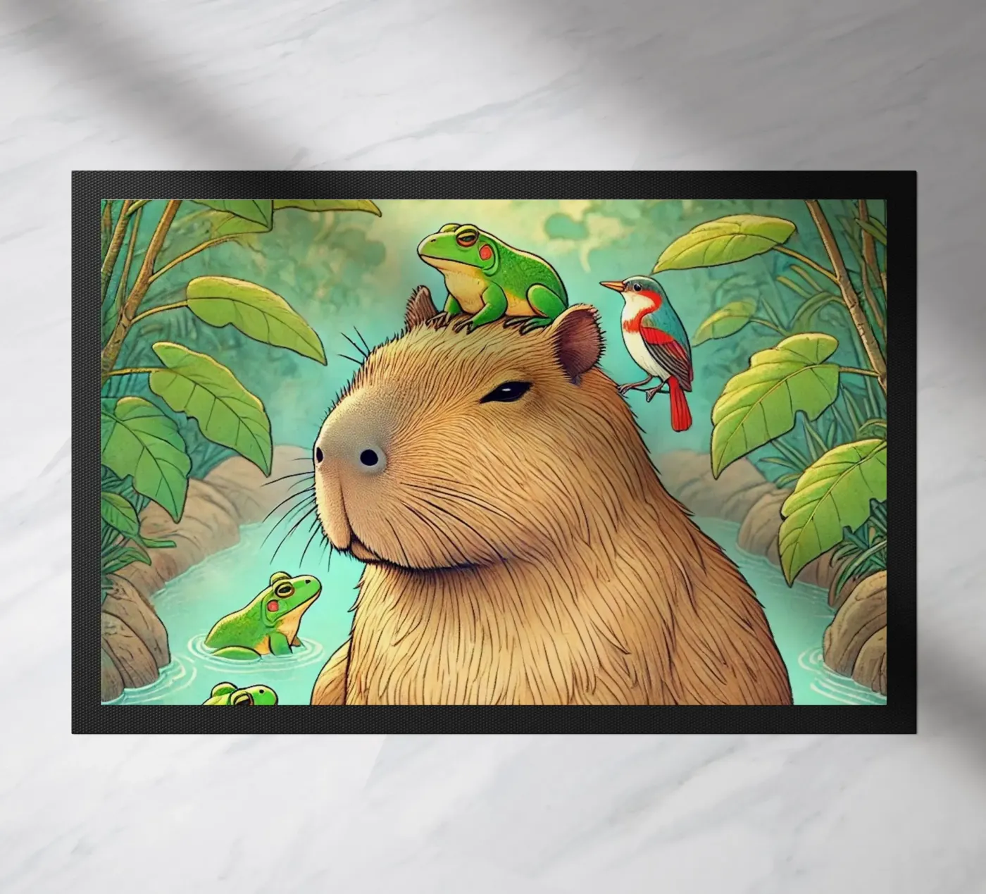 Capybara and Friends paillasson de FluffyToons