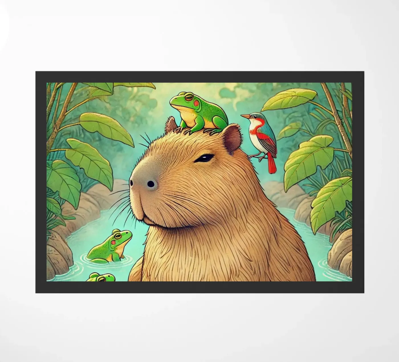 Capybara and Friends paillasson de FluffyToons