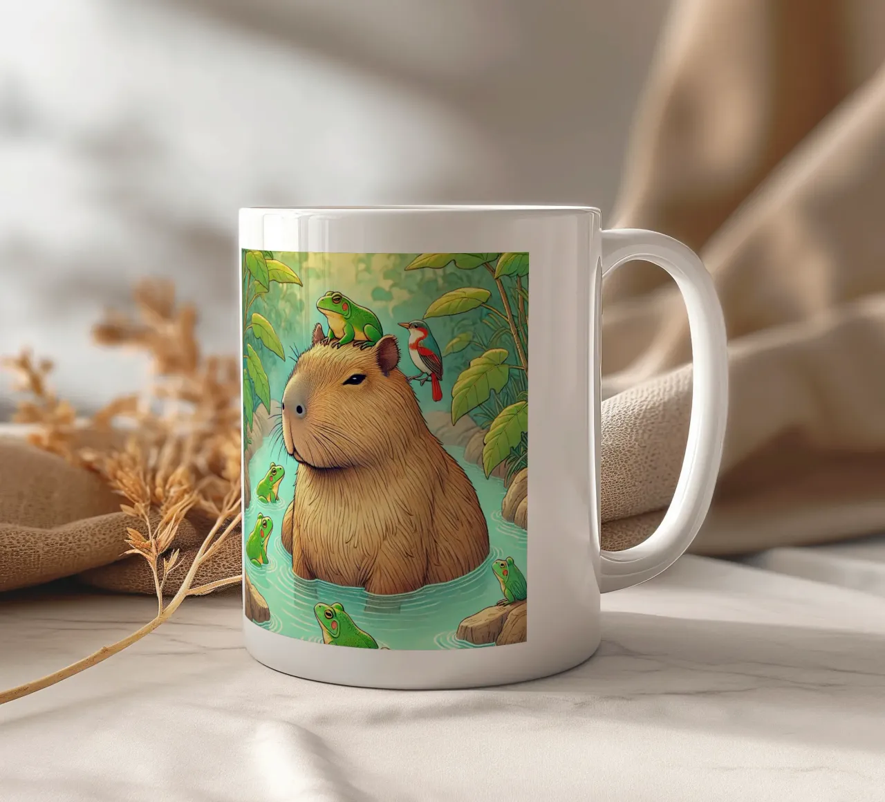 Capibara e amici tazza in ceramica da FluffyToons