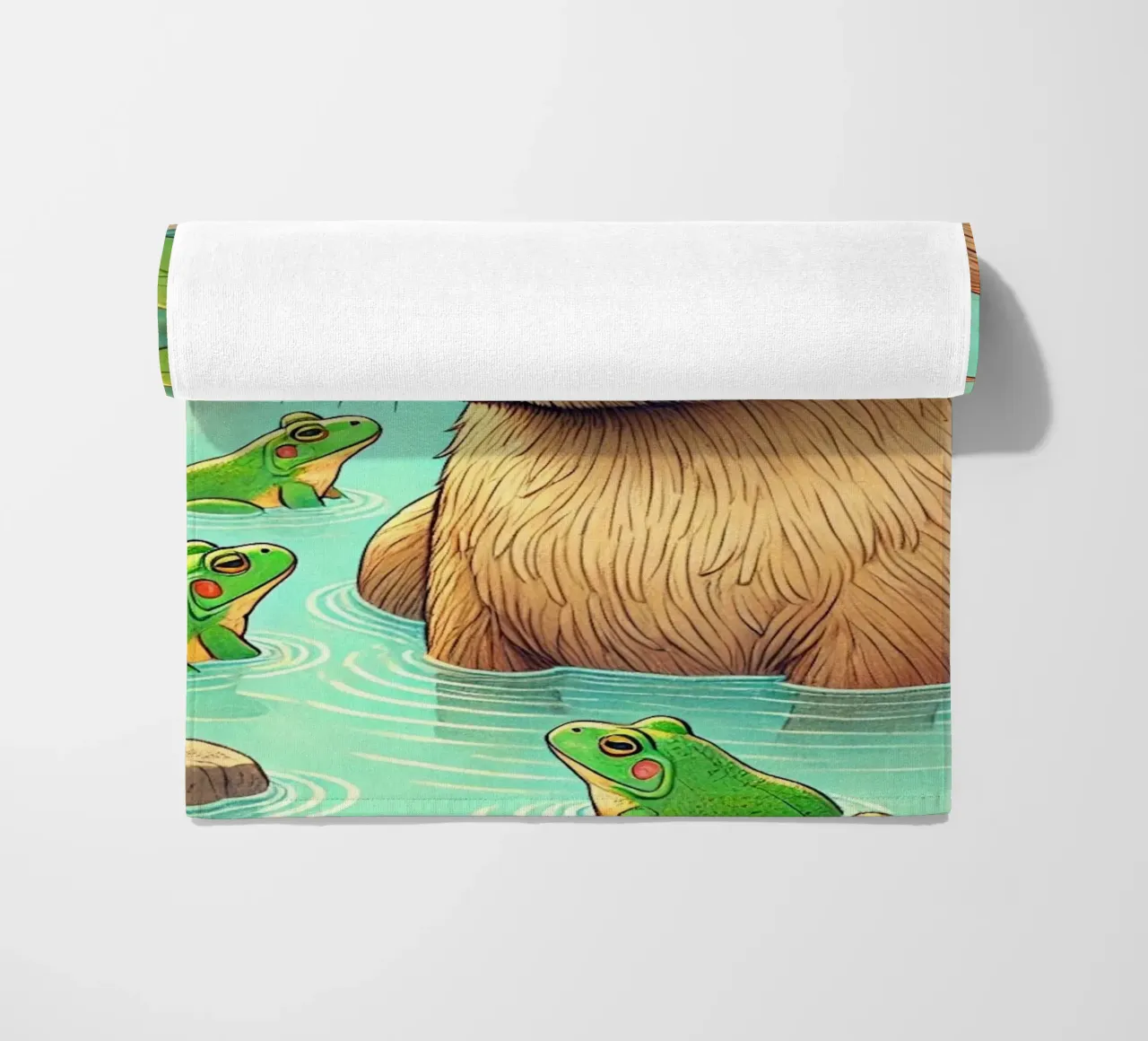 Capibara e amici telo mare da FluffyToons