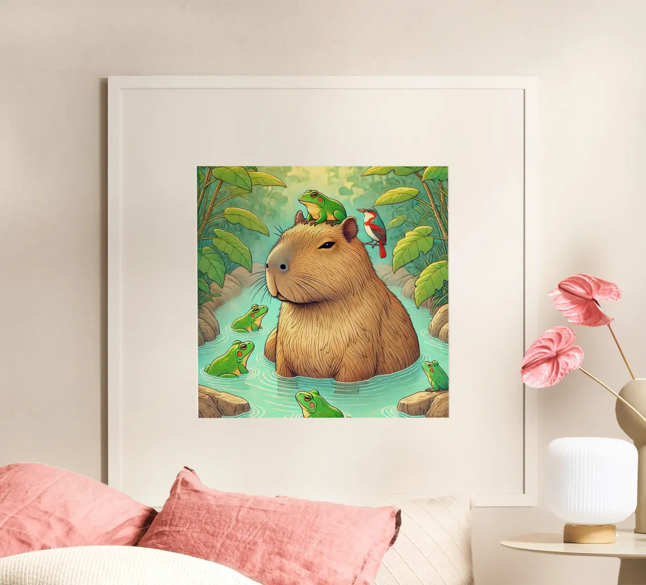Capibara e amici poster da FluffyToons