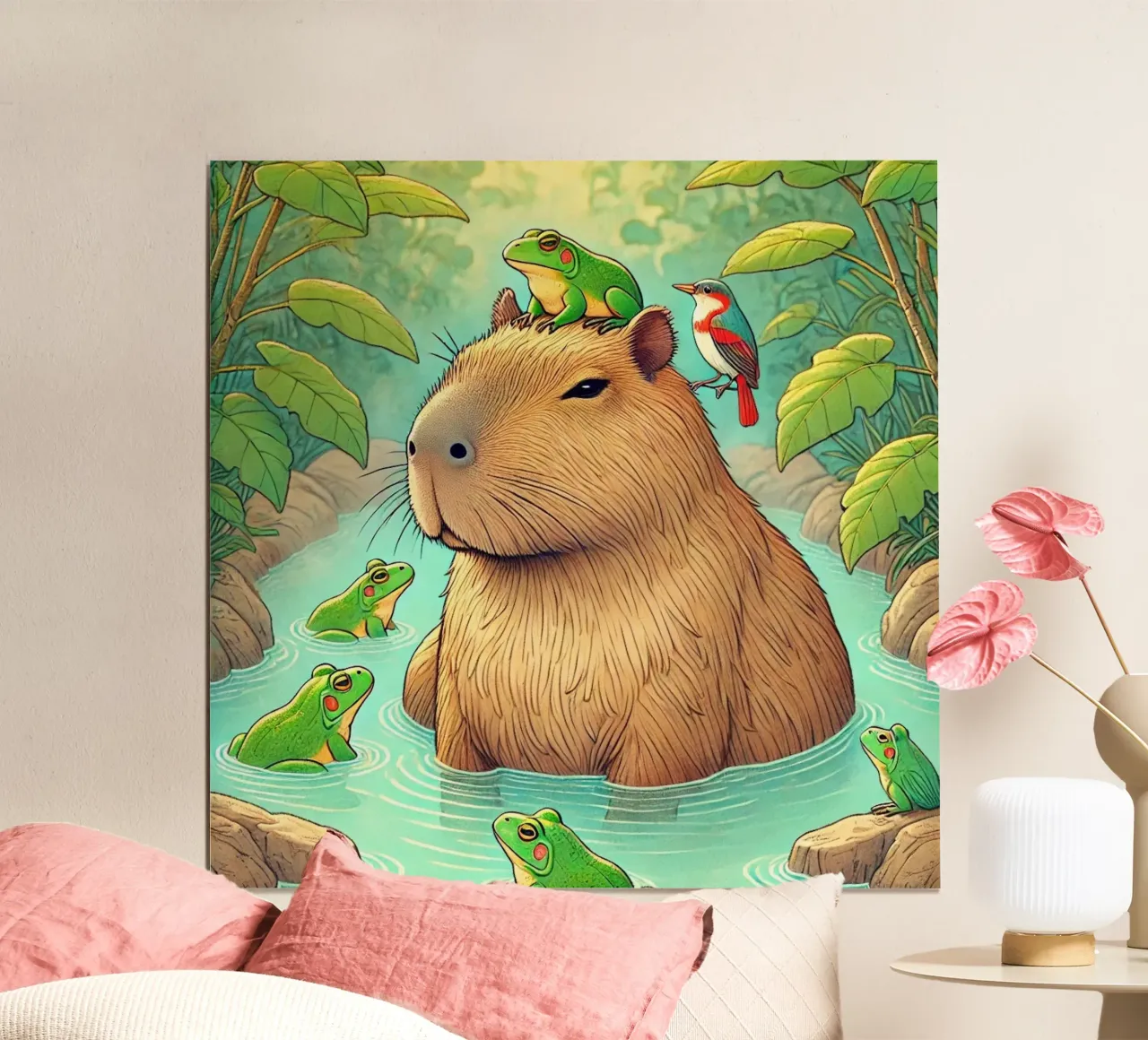 Capibara e amici poster da FluffyToons