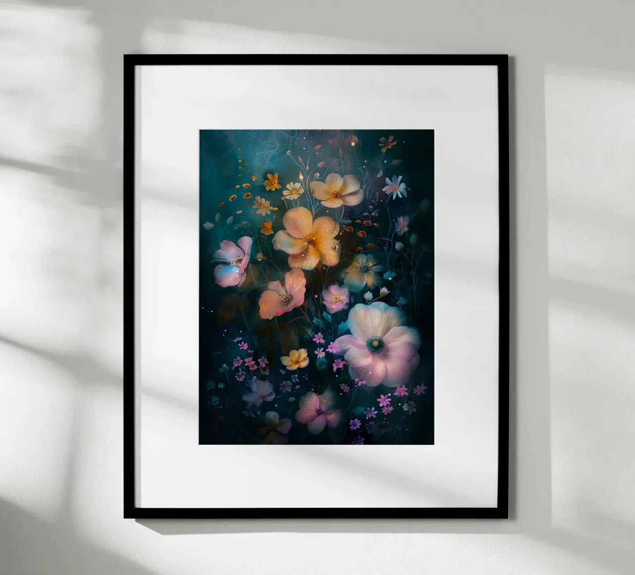 Flowers Meadow E poster con telaio in plastica da Mateo