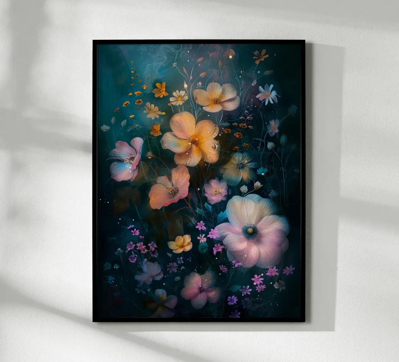 Flowers Meadow E poster con telaio in plastica da Mateo