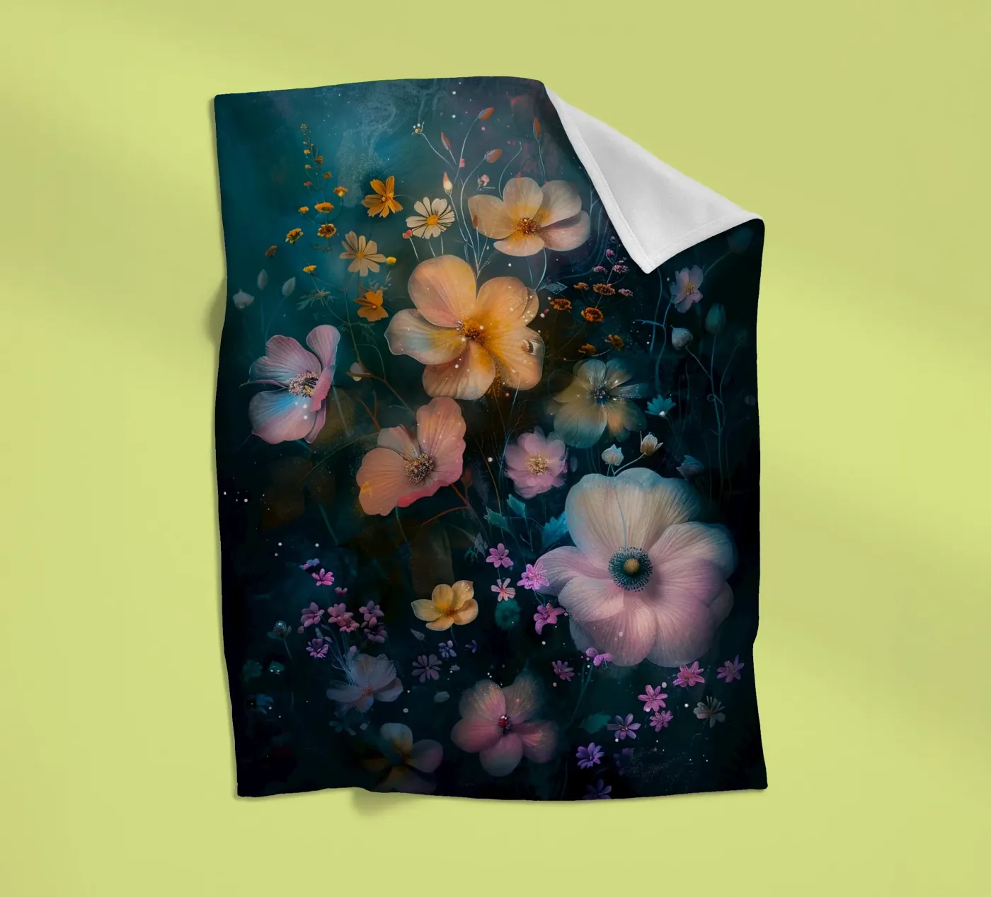 Flowers Meadow E Fleecedecke von Mateo