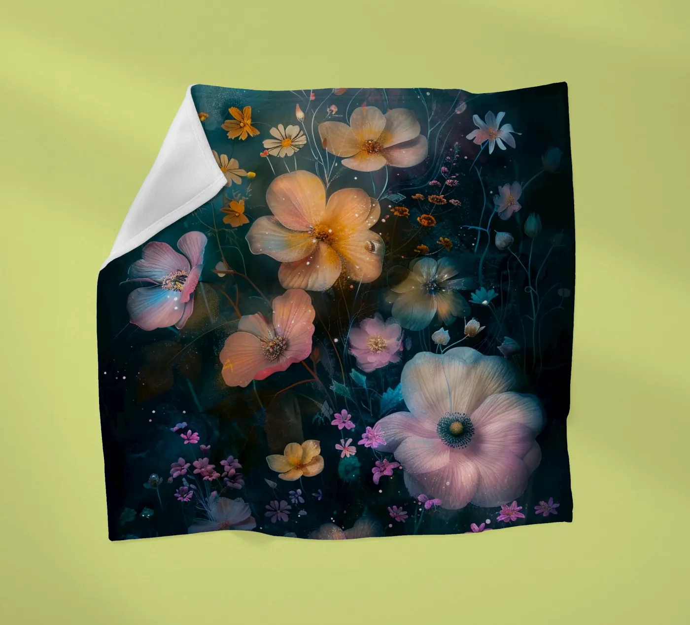 Flowers Meadow E Fleecedecke von Mateo