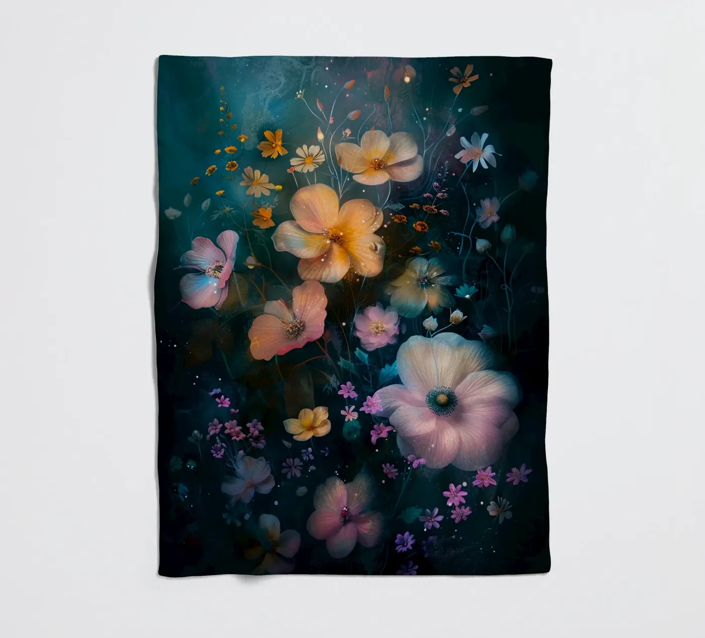 Flowers Meadow E Fleecedecke von Mateo
