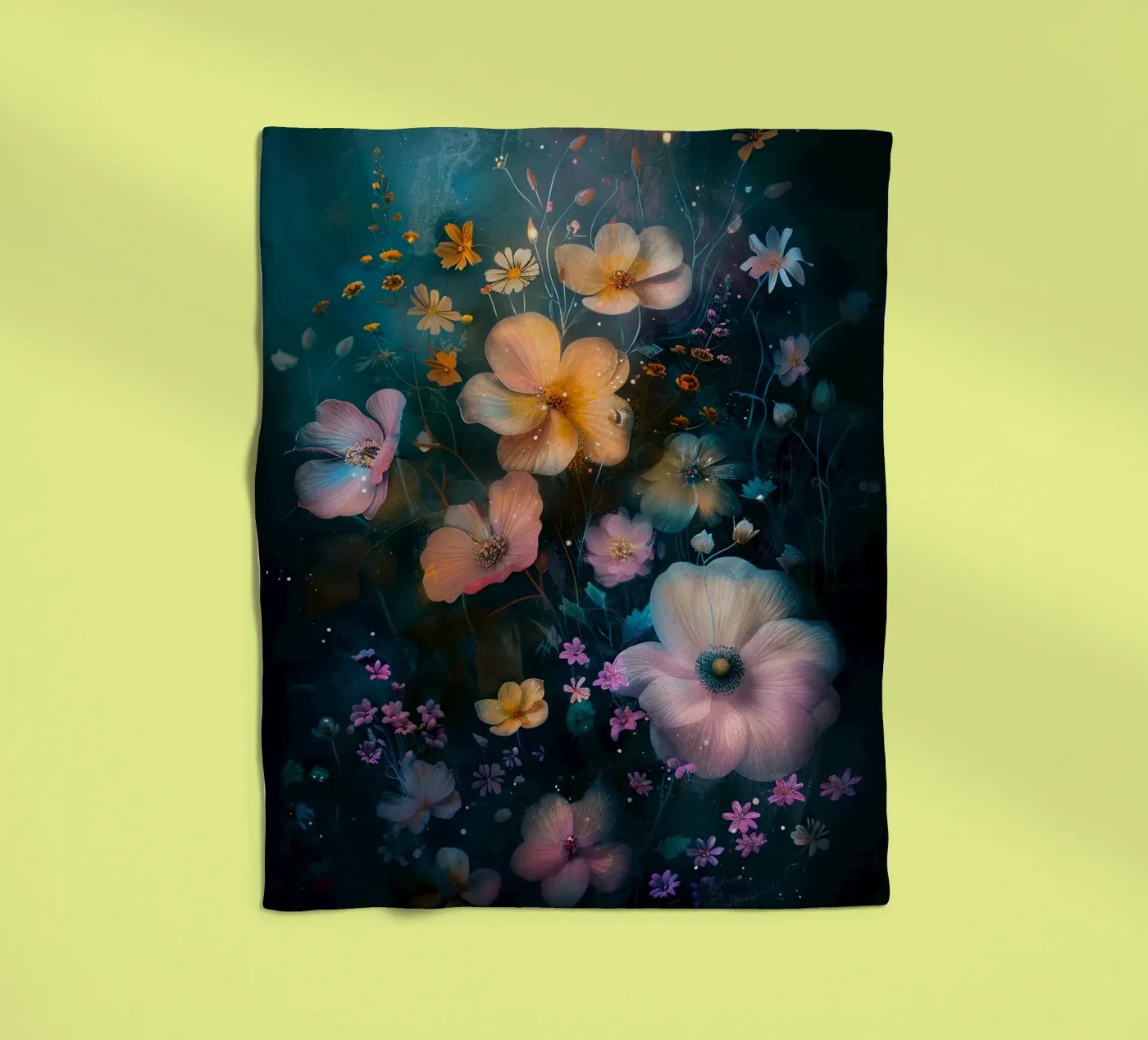 Flowers Meadow E Fleecedecke von Mateo