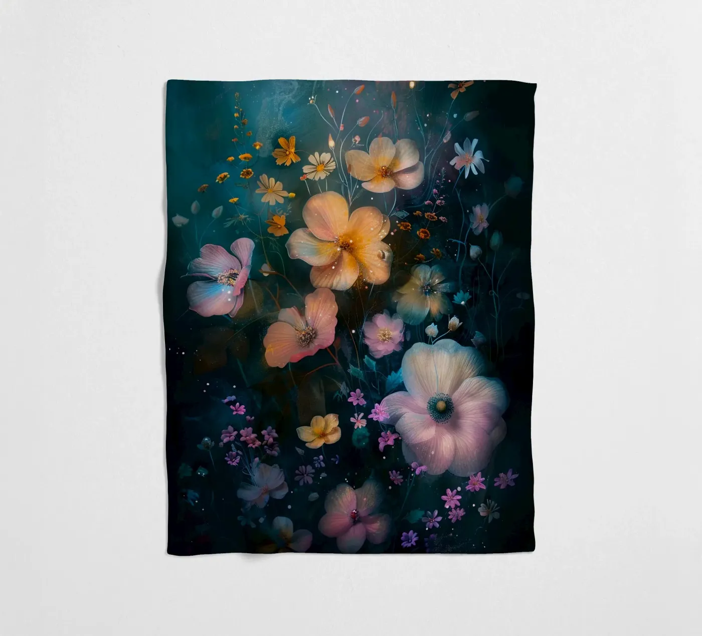 Flowers Meadow E Fleecedecke von Mateo
