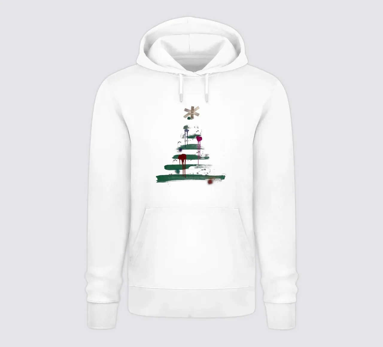 „Under the tree“, Modern Minimalist Christmas Tree Design felpa con cappuccio da ChristmasMooodz