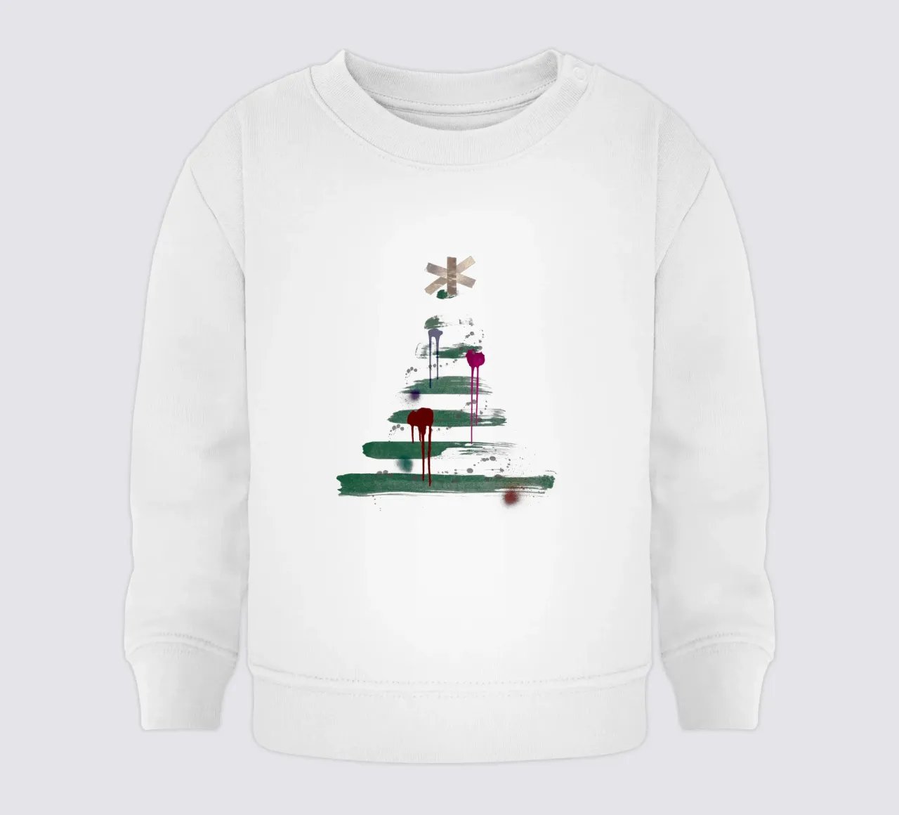 „Under the tree“, Modern Minimalist Christmas Tree Design felpa neonato da ChristmasMooodz