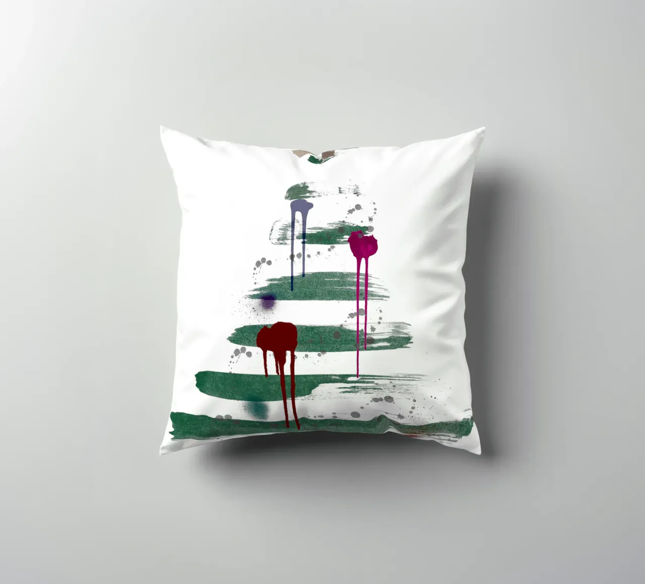 „Under the tree“, Modern Minimalist Christmas Tree Design cuscino da ChristmasMooodz