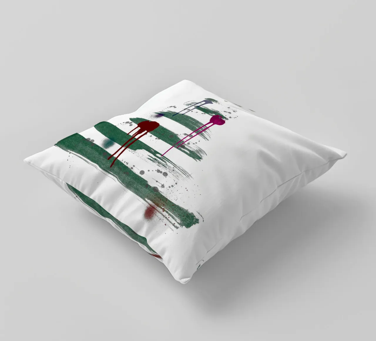 „Under the tree“, Modern Minimalist Christmas Tree Design cuscino da ChristmasMooodz