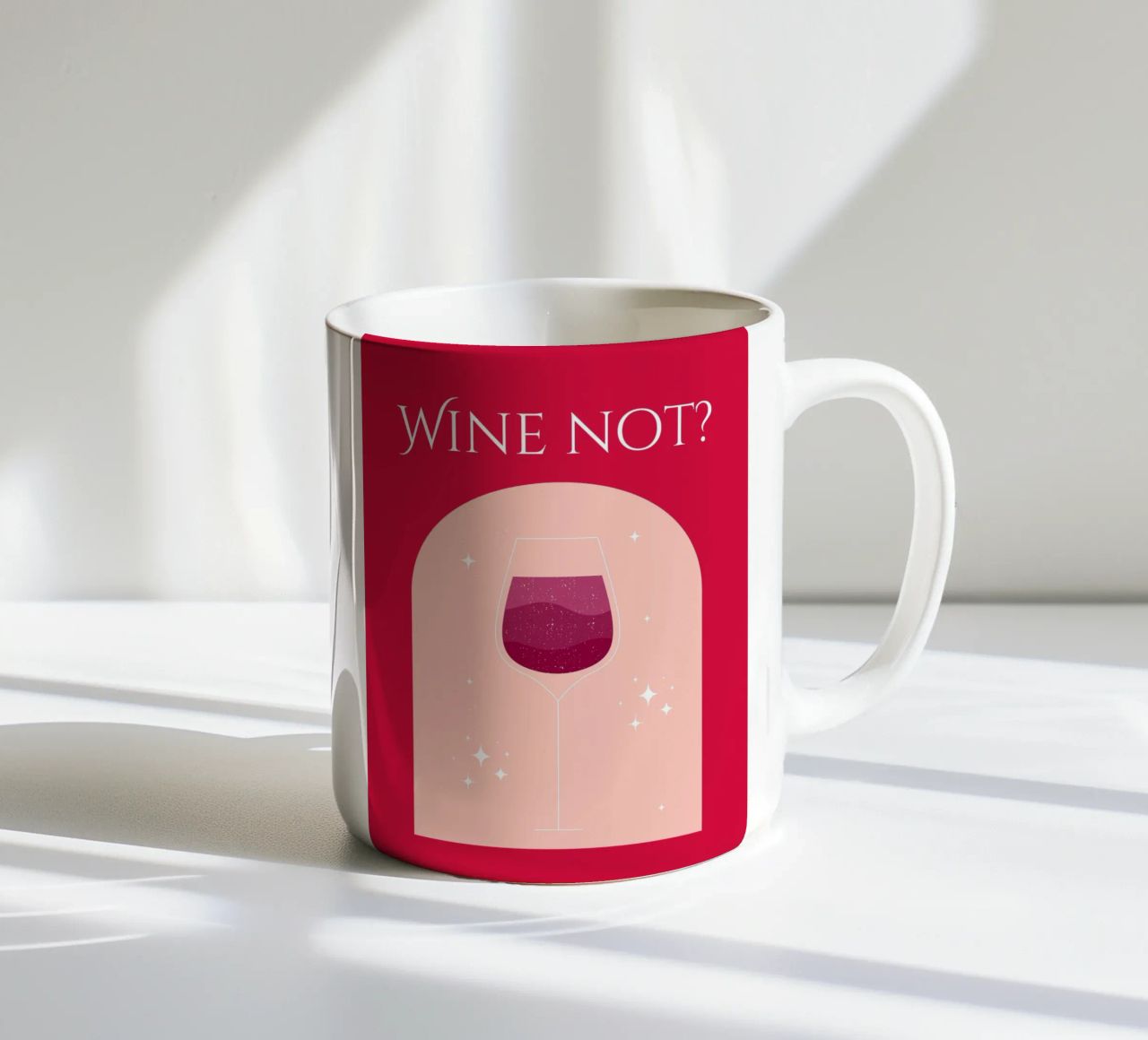 Wine Not? tazza in ceramica da Dreamer10