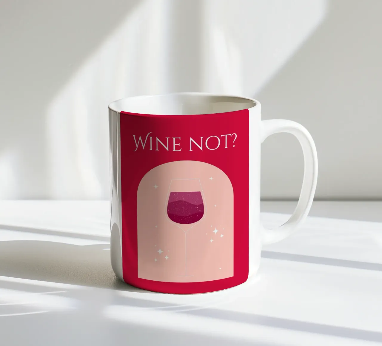 Wine Not? keramische mok van Dreamer10