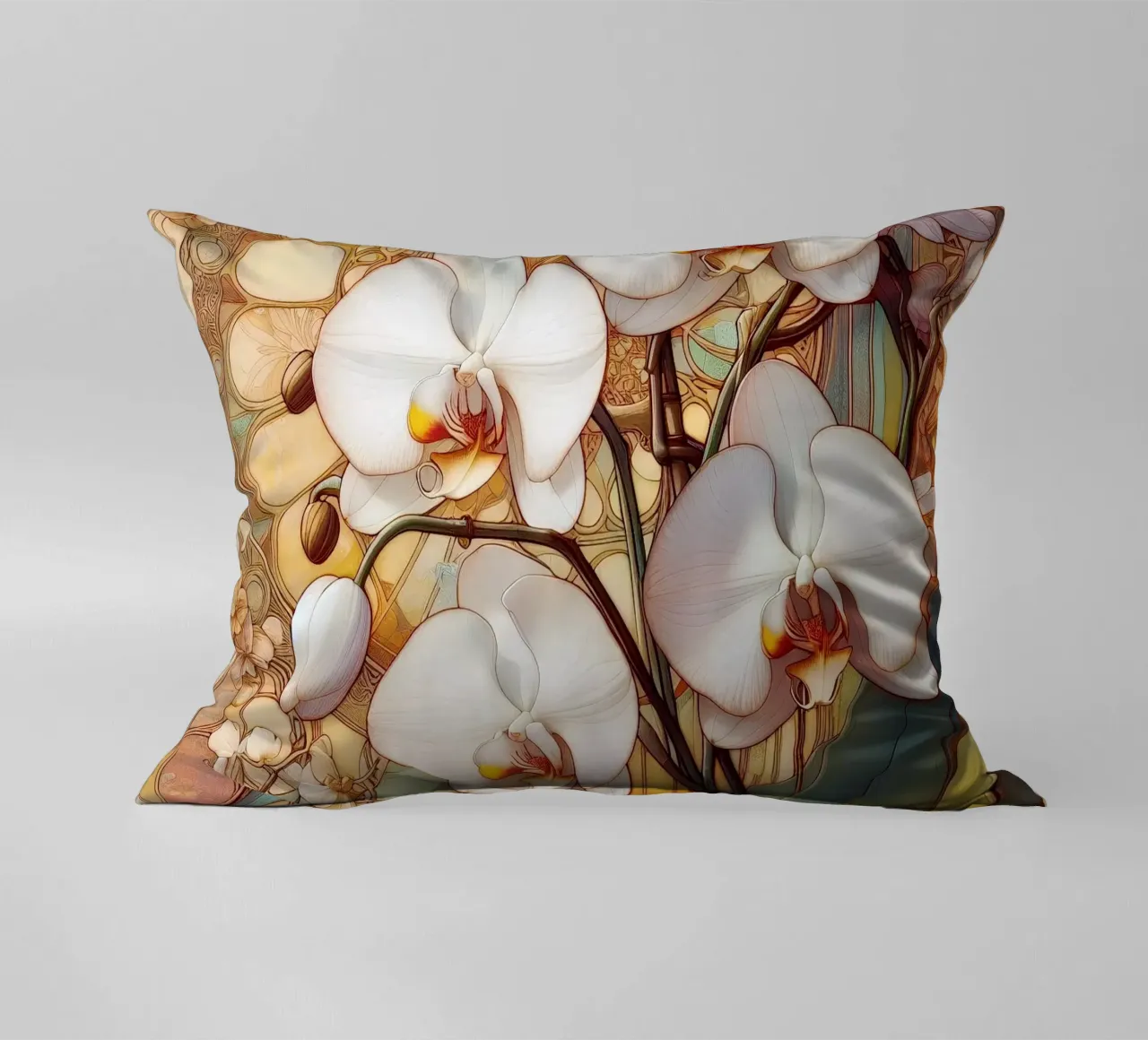 Orchidee cuscino da Art-Nouveau-Dsg