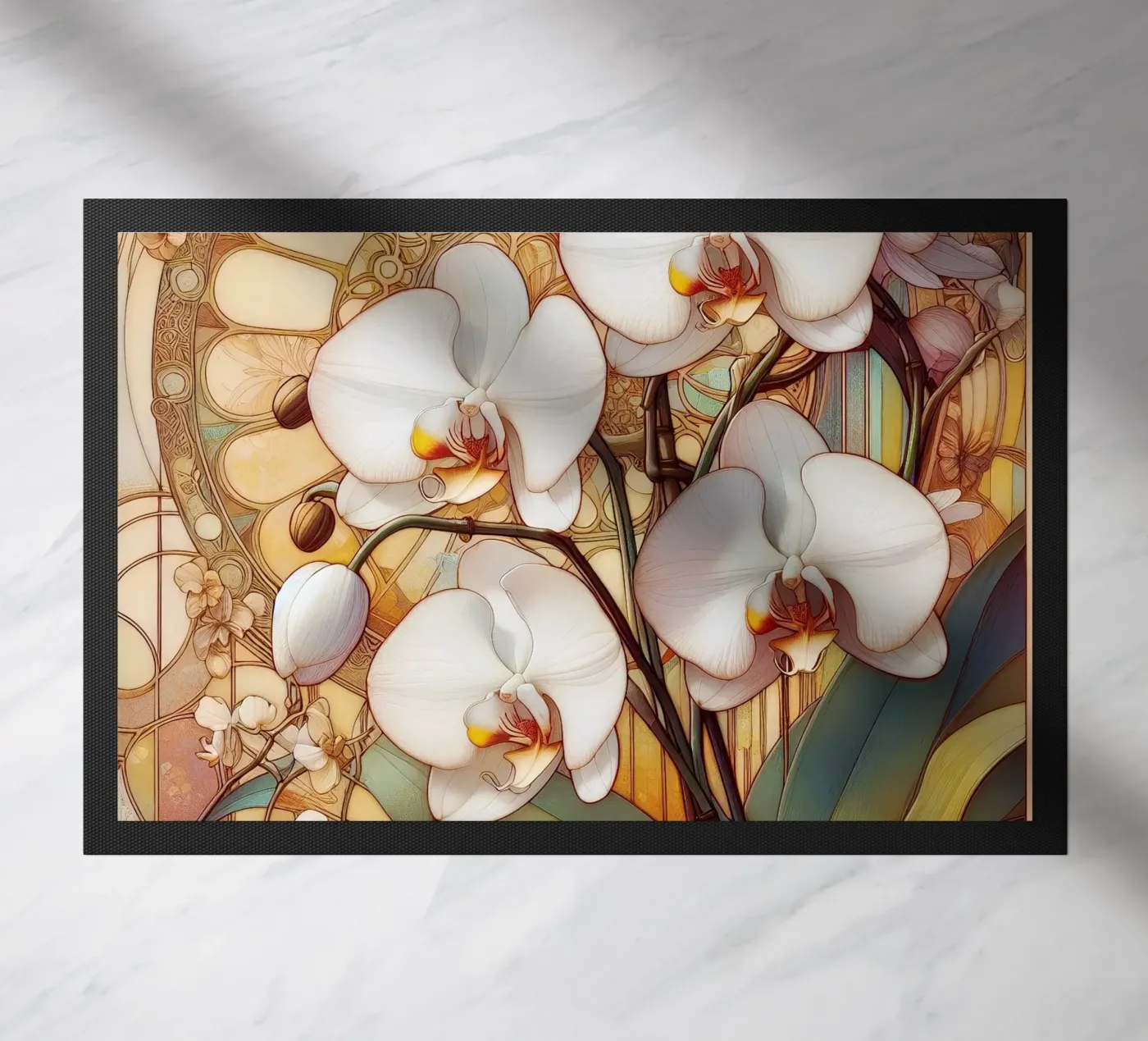 Orchidee zerbino da Art-Nouveau-Dsg