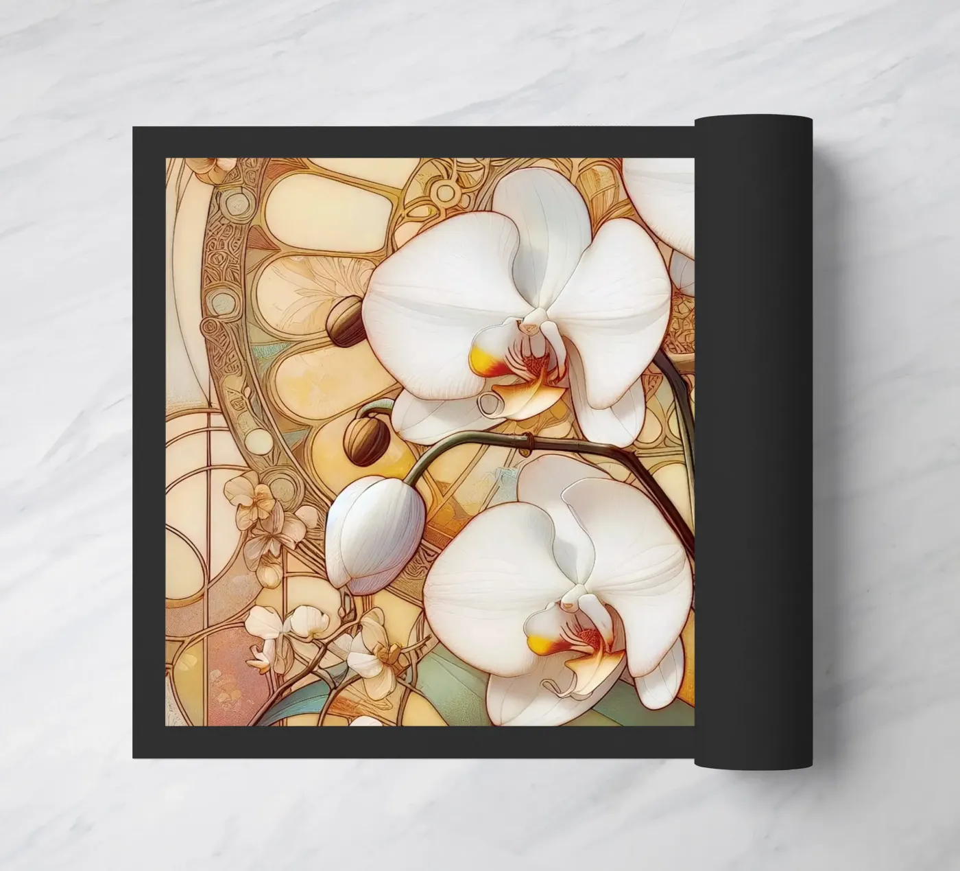 Orchidee zerbino da Art-Nouveau-Dsg