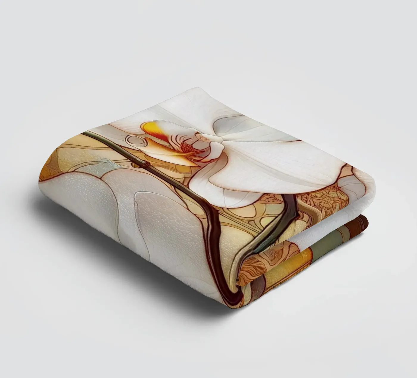 Orchids towel by Art-Nouveau-Dsg