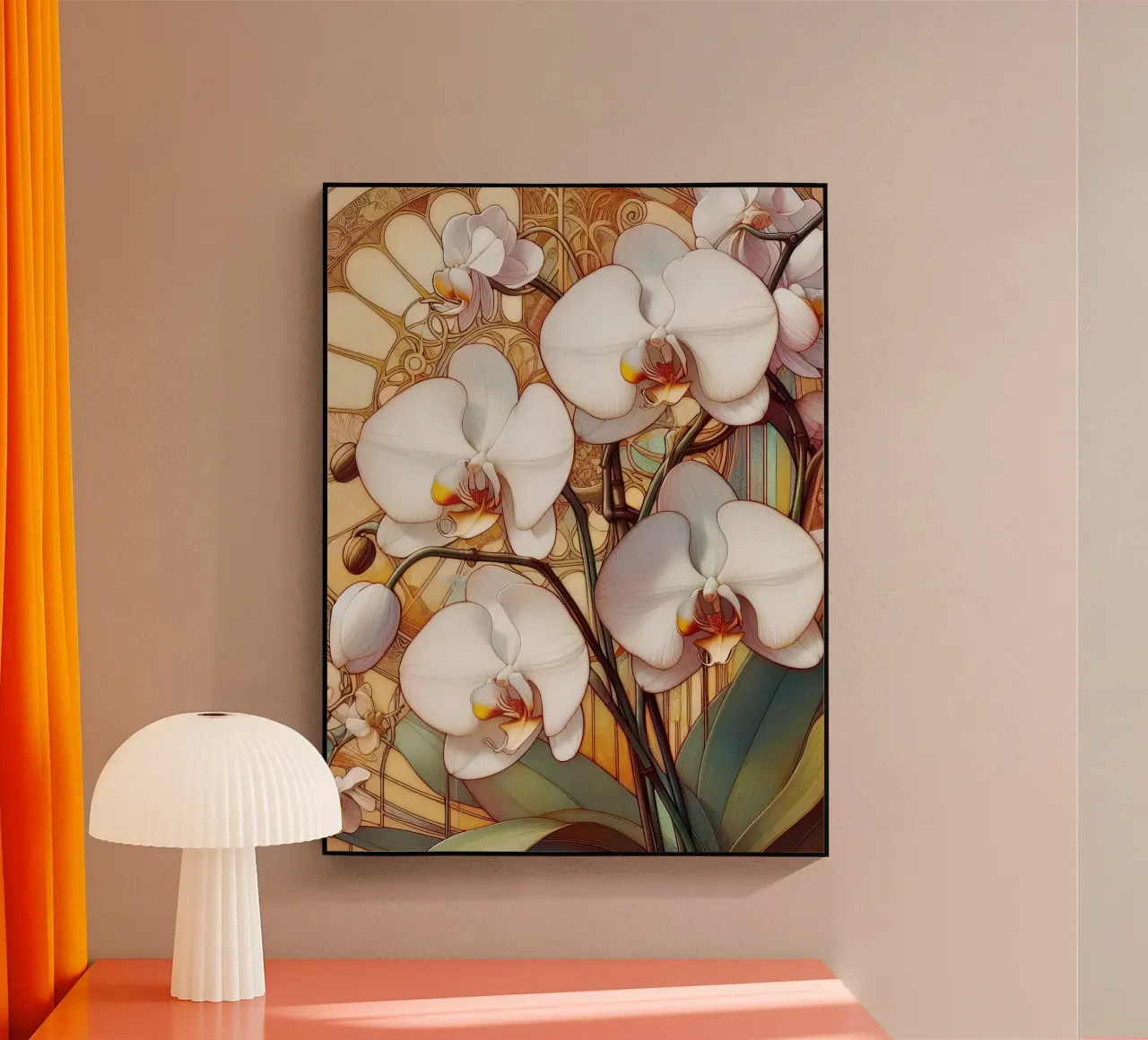 Orchidee plexiglass da Art-Nouveau-Dsg