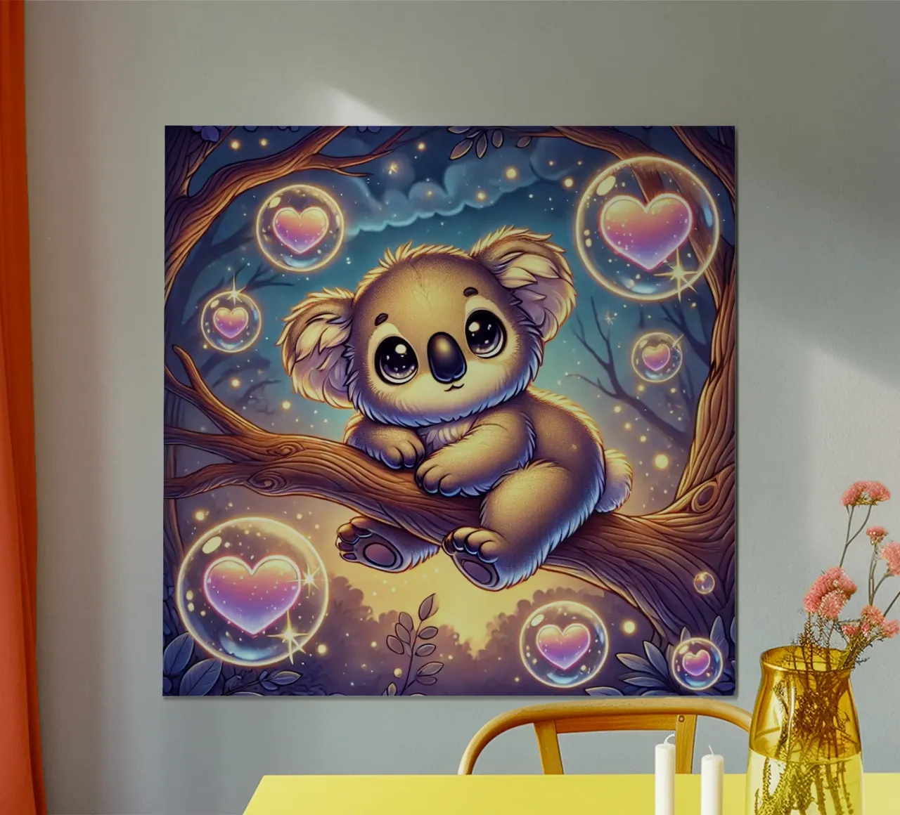 Adorabile Koala dei cartoni animati poster da FluffyToons