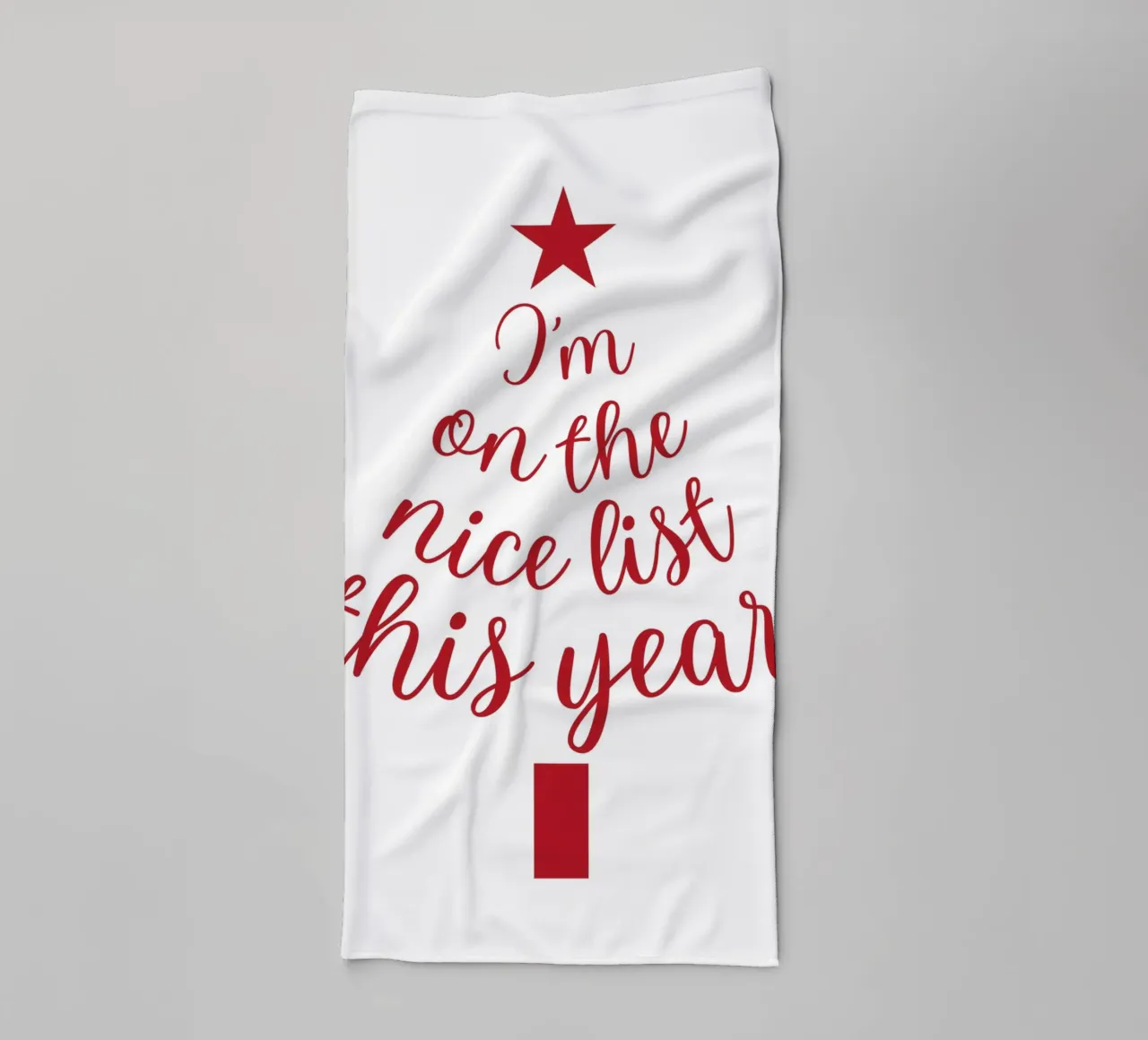 The Nice List asciugamano da bagno da Dreamer10