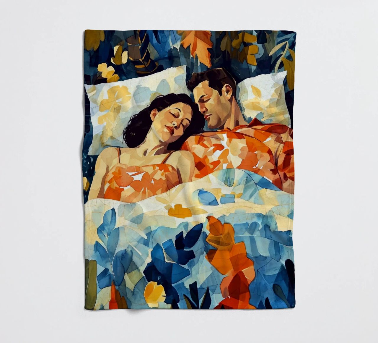 L'amore è nell'aria pittura digitale ad acquerello coperta in pile da Justyna Jaszke JBJart