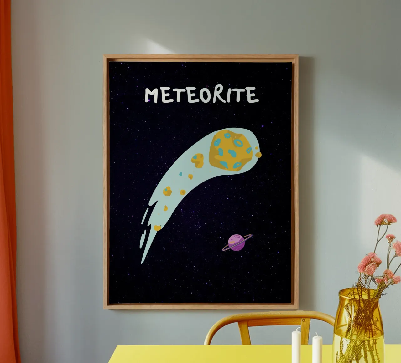 Meteorite tela con Cornice a cassetta da Dreamer10