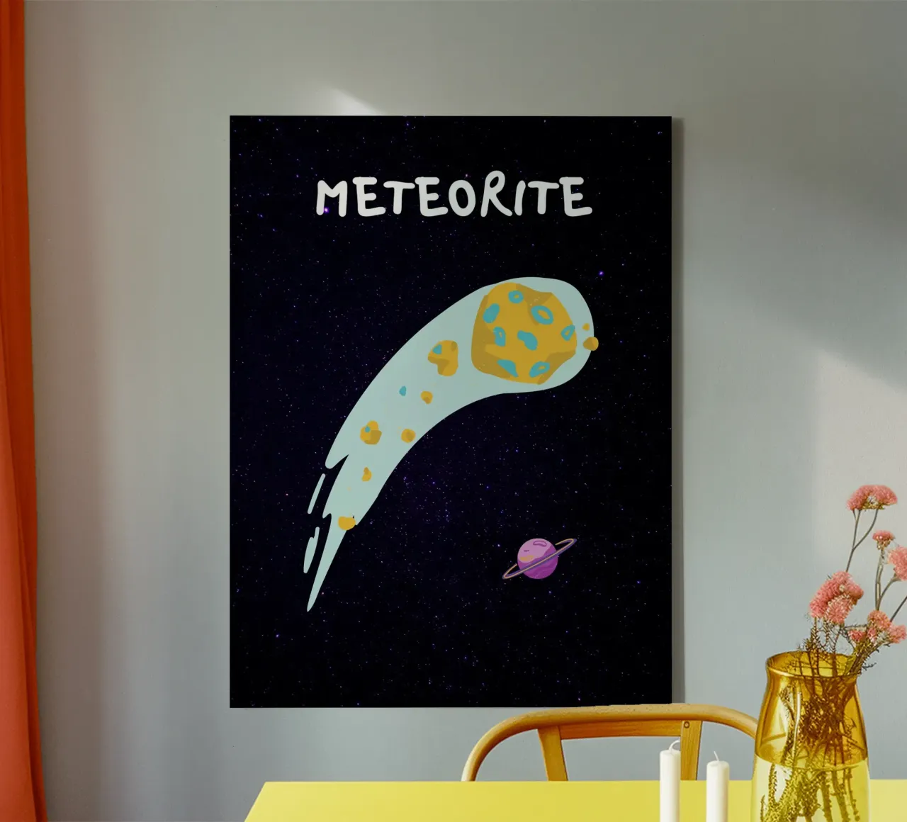 Meteorite tela con Cornice a cassetta da Dreamer10