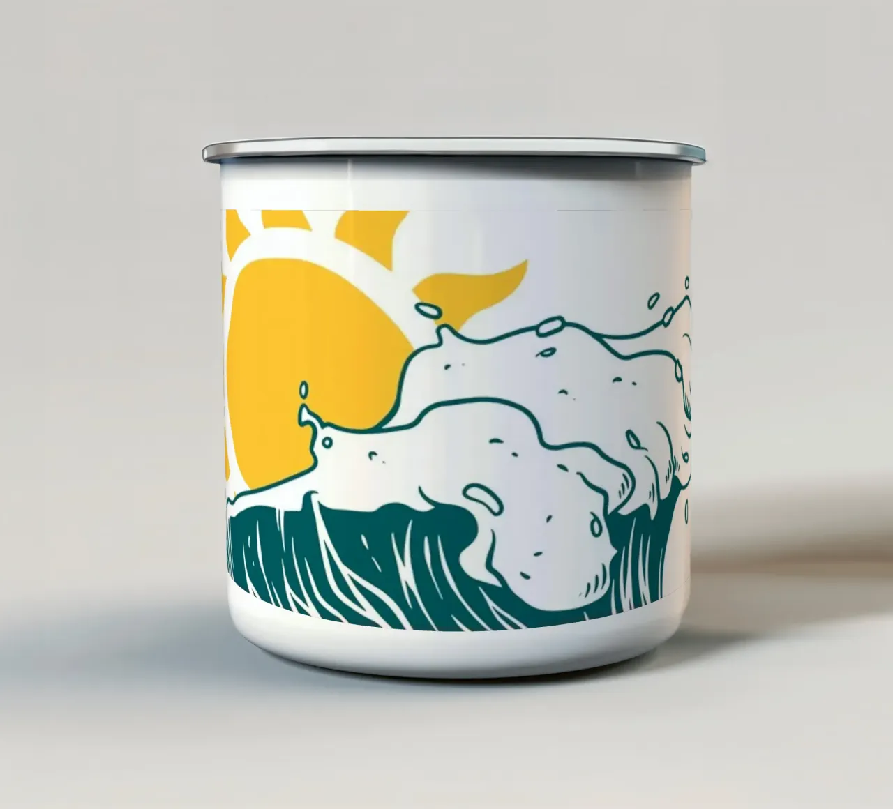 Catch You On The Next Wave tazza in smalto da Dreamer10