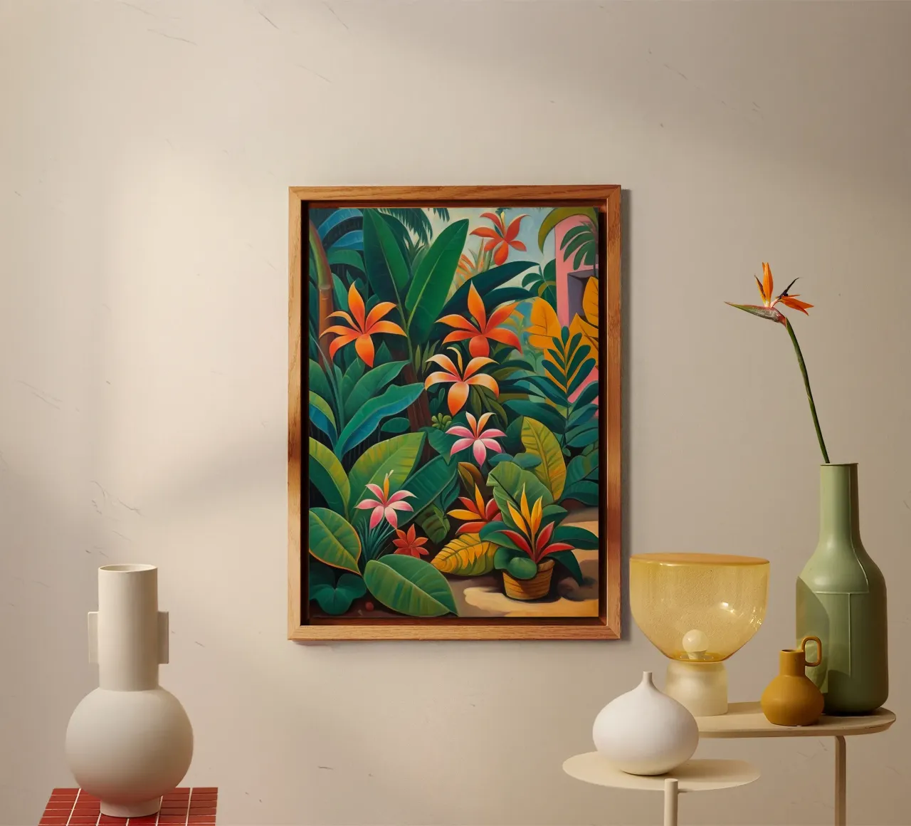 Native Leaves and Flowers - Tropical Collection alu-dibond by Conde Arte