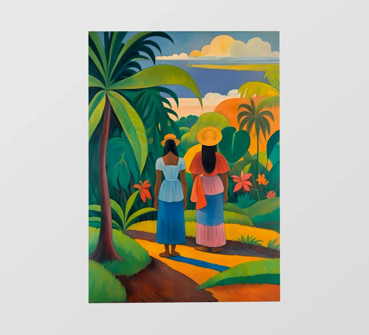 Women in typical clothes - Tropical Collection pvc cover by Conde Arte