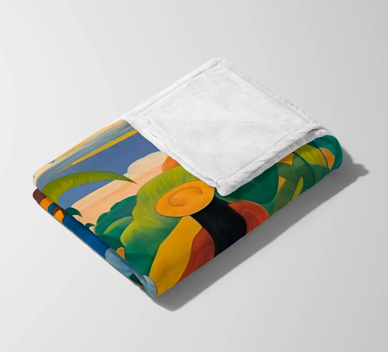 Frauen in typischer Kleidung - Tropical Collection Fleecedecke von Conde Arte