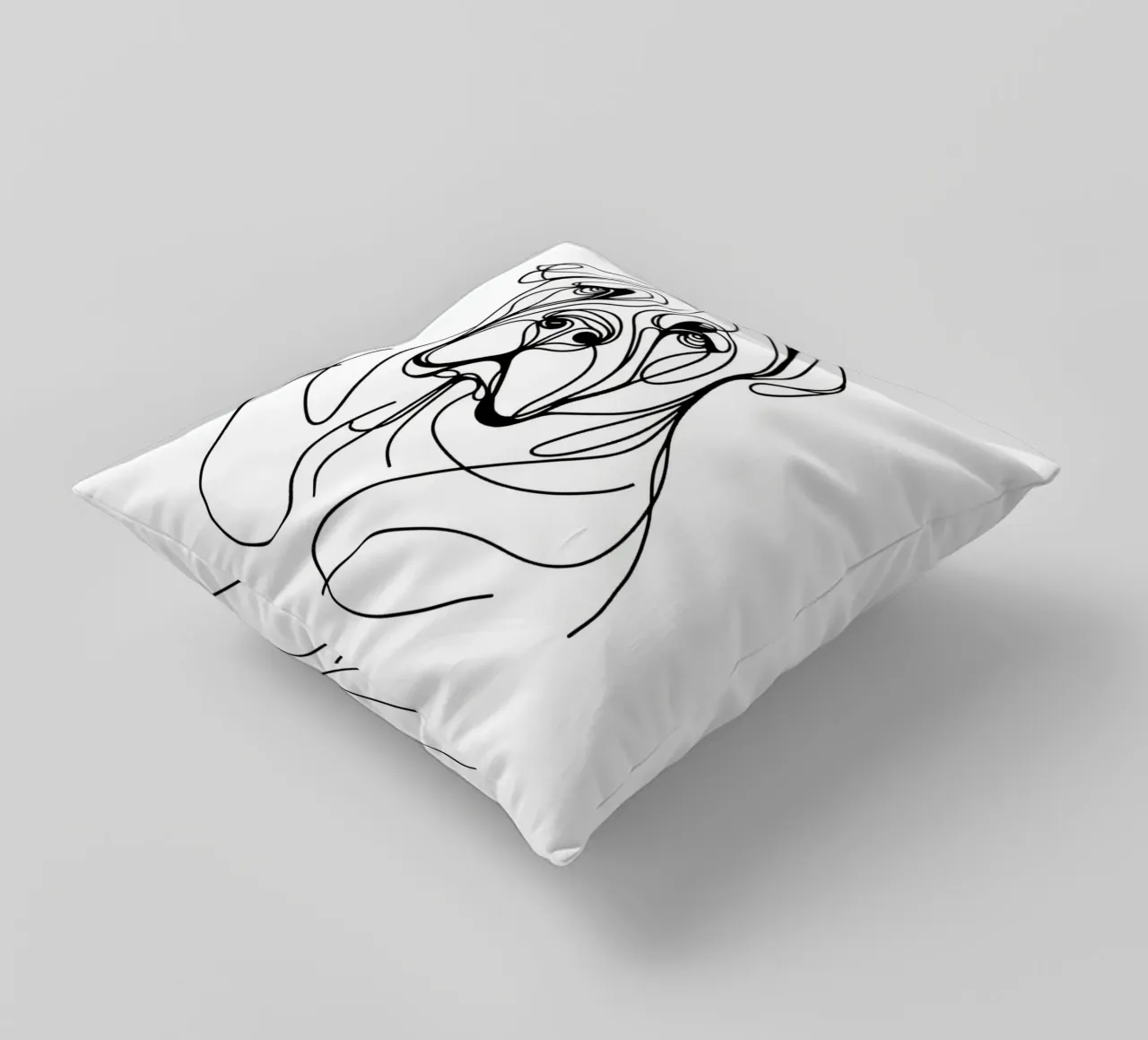Cane Corso Dog Line Art Drawing cuscino da WijdevenDesign