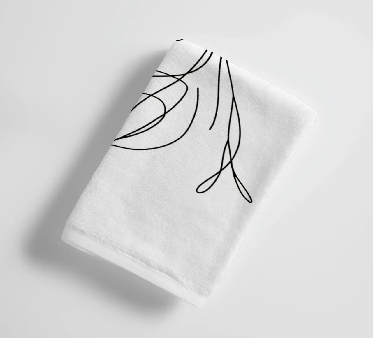 Chien Cairn terrier Dessin au trait serviette de bain de WijdevenDesign