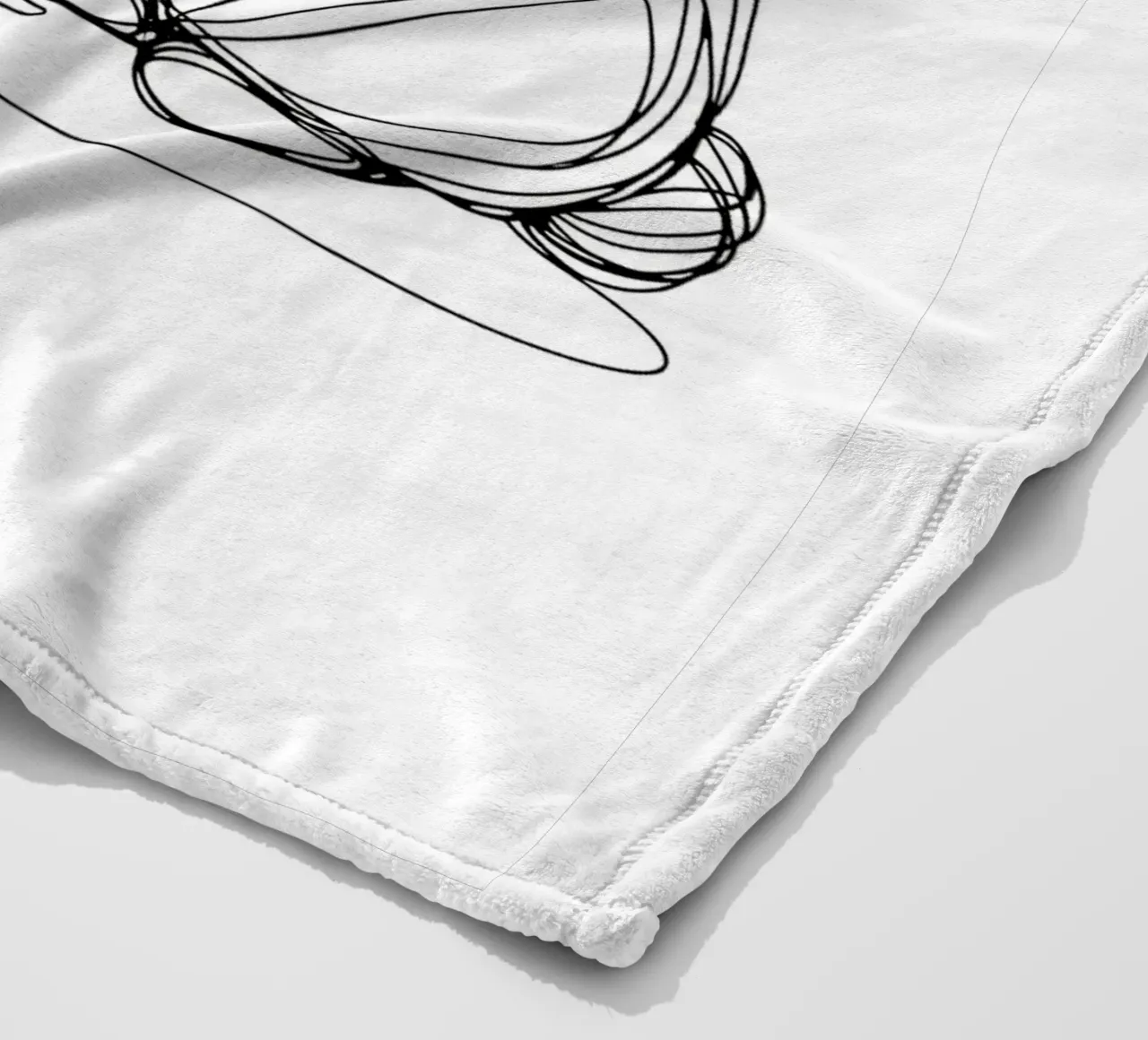 Disegno artistico di due coniglietti coperta in pile da WijdevenDesign