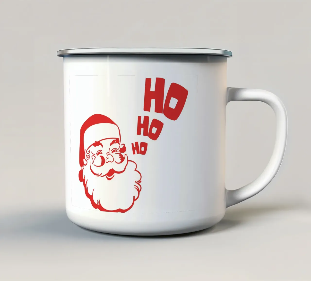Santa Is Here tazza in smalto da Dreamer10