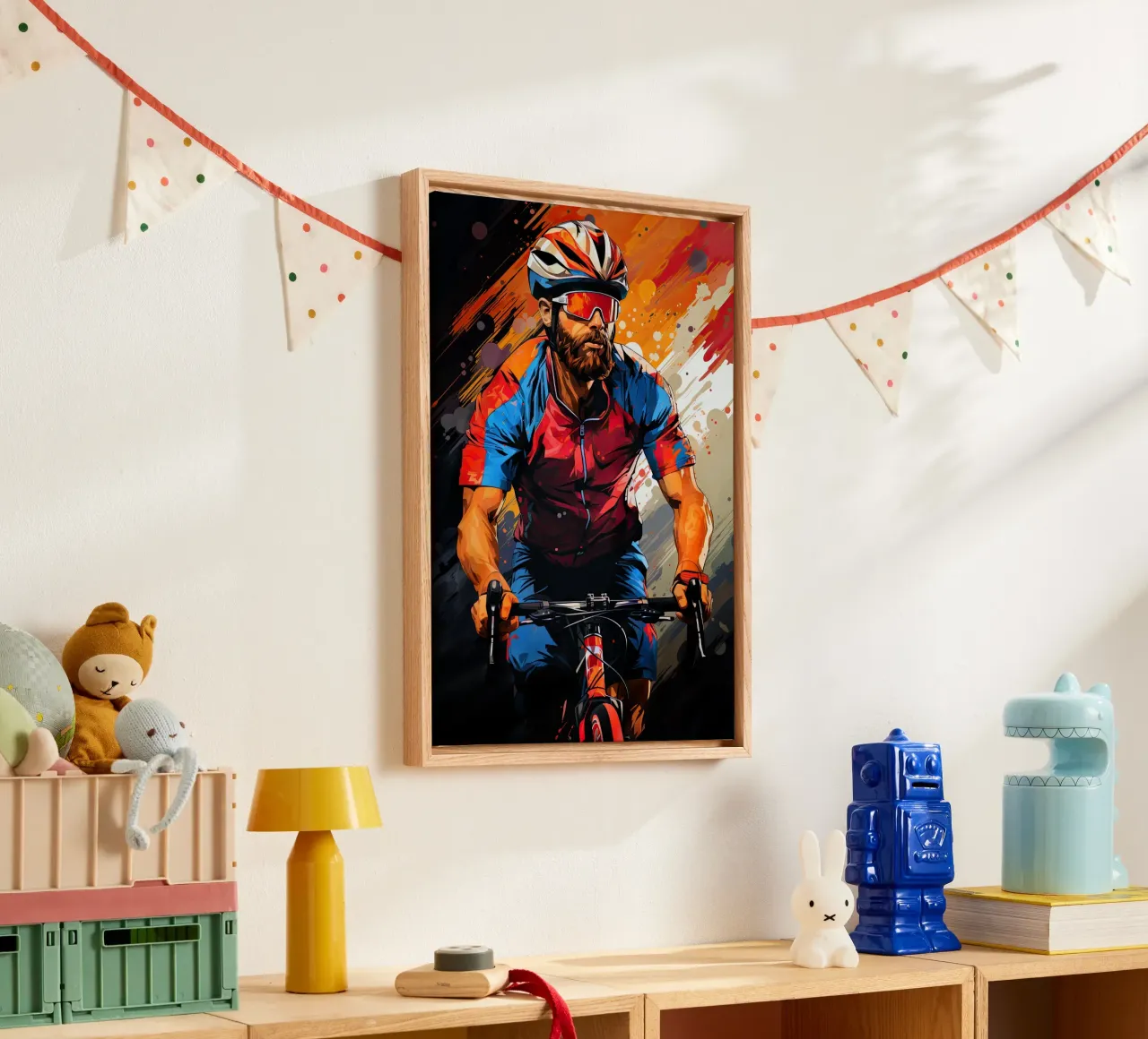Biker sport art toile de Justyna Jaszke JBJart