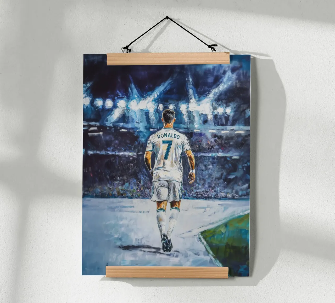 Sensazione dello stadio Ronaldo poster con telaio in plastica da Carinaprint